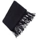 thumbnail image 2 of 1 bufanda de moda de color liso con flecos, chal de hombro monocromático con borla para hombres y mujeres (negro), 2 of 7