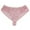 Pink, variant on 100% Cotton Underwear High Waisted Cotton Underwear, Ladies' Solid Color Comfortable Breathable Lace Underwear