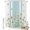 White Teal Blue Light Green, variant on Shower Curtain Watercolor Daisy Leaf Shower Curtains for Bathroom Decor, Waterproof Polyester Shower Curtain Set with Hooks, Extra Long 72" x 84" Linen Texture
