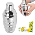 thumbnail image 1 of Bar Cocktail Bartending Mixer, Stainless Steel Thread Cocktail Shaker Bar Bartending Mixer Shaker Wine Shaking Cup, 1 of 8