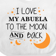 thumbnail image 4 of Inktastic I Love My Abuela to the Moon and Back Boys or Girls Baby Bib, 4 of 4