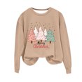 thumbnail image 2 of Uootdi Sweaters for Women Christmas Snowflake Gift Print Knitted Long Sleeve Sweater Casual LooseCrew Neck Top Pullover Funny T ops, 2 of 4