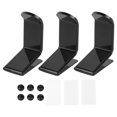 thumbnail image 1 of Soporte de pared para mando de juegos, 3 unidades, acrílico, para debajo del escritorio, consola de juegos de escritorio, color negro, 1 of 15