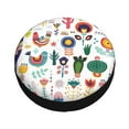 thumbnail image 3 of Balery Alpaca Flowertire Cover Waterproof Dust-Proof, Universal Spare Wheel Tire Cover For Trailer, Rv, Suv Truck And Vehicle Camper Accessories-17 Inch, 3 of 9