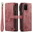 thumbnail image 2 of CaseMe Case for Samsung Galaxy S20 Wallet Case for Women Men, Fashion Durable PU Leather Magnetic Flip Lanyard Strap Wristlet Zipper Card Holder Wallet Phone Case for Samsung Galaxy S20 6.2-inch,Red, 2 of 11