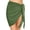 a-11Army Green7, variant on Womens Wrap Waist Side Tie High Slit Irregular Hem Solid Color Beach Sarong Skirt Summer Pool Regular Fit Quick Dry Swim Cover Bottoms For Ladies Blue One Size
