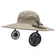 thumbnail image 1 of Sombrero ventilador solar para hombre con ala ancha, protección solar, tela transpirable, enfriamiento alimentado por energía solar para actividades al aire libre, pesca, senderismo, 1 of 4
