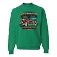 thumbnail image 2 of Wild Bobby, Ford Retro T-Bucket Roadster 1923 Vintage Garage Motors, Cars and Trucks, Unisex Crewneck Graphic Sweatshirt, Kelly, Large, 2 of 4