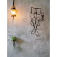 thumbnail image 3 of Silueta Femenina Moderna Arte Pared Mujer Leyendo Libro Bebiendo Vino, 3 of 9