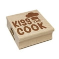thumbnail image 1 of Kiss the Cook Cooking Chef Square Rubber Stamp Stamping Scrapbooking Crafting - Medium 1.75in, 1 of 7