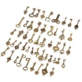 thumbnail image 4 of Colgantes antiguos de bronce con forma de llave, hechos a mano, accesorios para ropa (50 unidades), 4 of 14