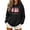 (New10)Black, variant on Women's Trendy Christmas Hoodie Pullover Warm Loose Fit Holiday Kangaroo Pocket Sweatshirt Long Sleeve Casual Shirt