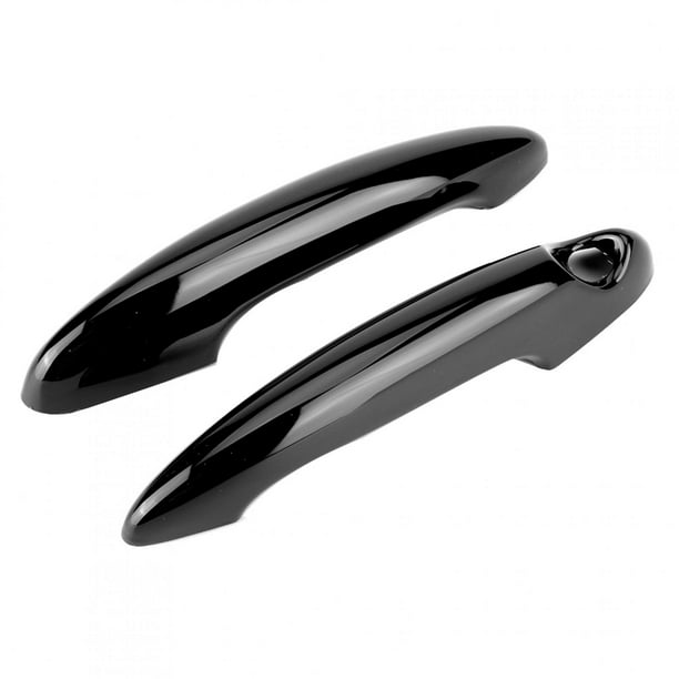 Outer Door Handle Trim,2pcs ABS Black Car Car Exterior Trim Door Handle