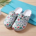 thumbnail image 3 of Womens Clogs Nurse Shoes Arch Support EVA Garden Shoes Waterproof Slip on Outdoor Beach Mules Closed Toe Sandals Green Size 7, 3 of 6