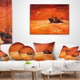 thumbnail image 4 of Designart Fishing Boat in Red Hue - Seascape Throw Pillow - 12x20, 4 of 5
