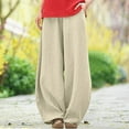 thumbnail image 1 of Pantalons Bas pour Femmes Pantalons Amples Grande Taille Printemps et Été Version Grand des Années 90 Pantalons Décontractés Taille Basse pour Femmes Pantalons Décontractés, 1 of 3