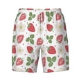 thumbnail image 4 of Lsque Mens Swim Trunks Strawberry Pattern - Bathing Suit Compression Liner - Beach Swim Shorts Swimwear - (S-3XL) - Stretch Quick Dry -Small, 4 of 9