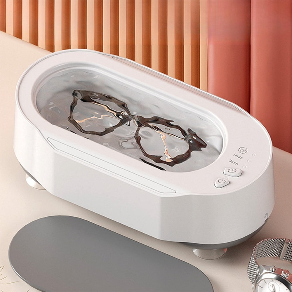 (2 pack) Ultrasonic Cleaner Machine, Portable Professional Ultrasonic Cleaner for Jewelry, Eyeglasses, Rings, Coins, Denture, Utensils, Chain