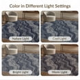 thumbnail image 7 of ODIKA 3'x5' Washable Accent Rug Pet Friendly, Non-Shedding Mat Grey Abstract Wavy Fluid Ribbon Border Yellow Interlocking Navy Flowing Dynamic for Bedside, Bedroom, 7 of 7