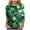 Green, variant on St.Patricks Day Shirts Women 3/4 Sleeve Tshirt Blouses Funny Shamrock Irish Shirts Tops Outfits Clothes,Size M