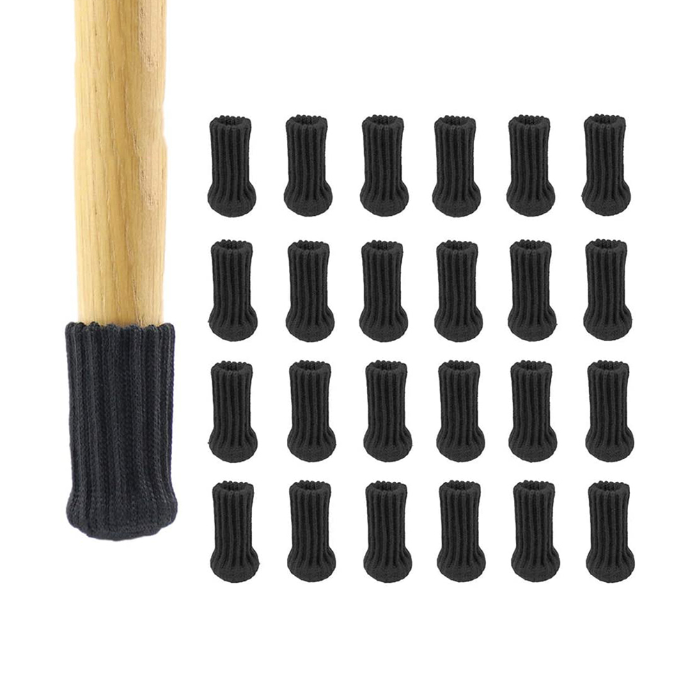 24 Pcs Chair Leg Socks Furniture Leg Socks Knitted Furniture Caps Set