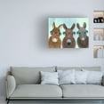 thumbnail image 3 of Fab Funky 'Donkey Trio Flower Glasses' Canvas Art, 3 of 3