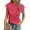 Rose Red, variant on Women's Summer Going Out Tops Dressy Casual Crewneck Short Sleeve Textured Basic Cute Trendy T Shirts Tee Blouse