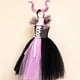 thumbnail image 5 of Disfraz de bruja para Halloween, vestido negro de lujo, vestido negro de lujo, diadema con cuernos, disfraz de villano de calidad profesional, 5 of 5