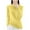 Yellow, variant on GigrtiJin Women's Sweater Top Long Sleeved Round Neck Solid Color Knitted Sweater Casual Comfy Pullover Blouse