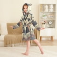 thumbnail image 4 of FORMRS Niños Bathrobe Unisex Hooded Robe Soft Plush Pajamas Sleepwear, Size 2-3T, Black Halloween Cat, 4 of 7