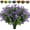 🔥 Purple, variant on Sentmoon Artificial Flowers Fake Flower Artificial Flowers 8 Bundles Fake Flowers No Fade Faux Plastic plants