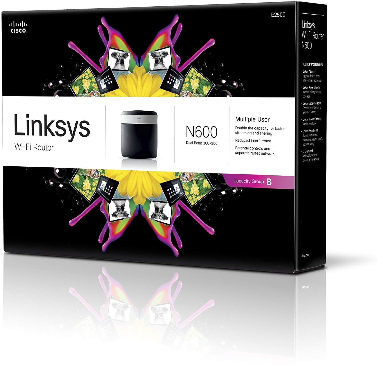 Linksys N600 Dual-Band Wireless N Router (E2500-NP)