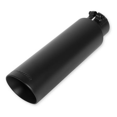 Flowmaster 15397B Exhaust Tip - 2.50 in. Black Angle Cut - Clamp On