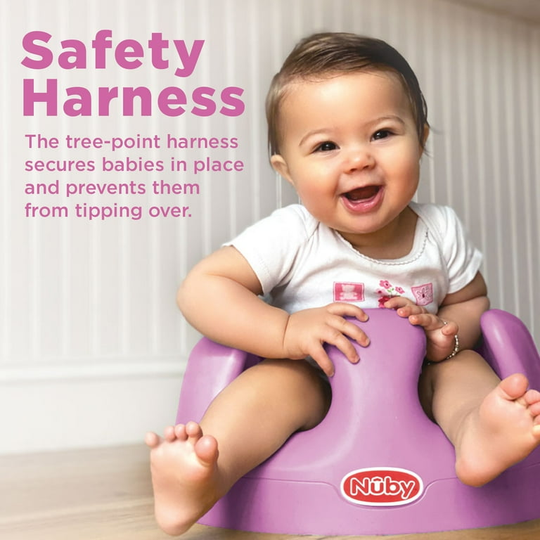 Nuby My Baby Seat Foam Booster Seat with 3 Point Harness Pink Walmart