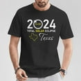thumbnail image 2 of 2024 Total Solar Eclipse Texas State T-Shirt – Celestial Event Graphic Tee for Men Women Kids, Featuring Texas State Outline and April 8 Path of Totality Design, Perfect, 2 of 3