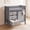 Gray, variant on INFANS Baby Changing Table, Wooden Diaper Station Dresser with 3 Fabric Drawers, Laundry Hamper, Safety Belt, Pad for Nursery Infant