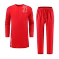 thumbnail image 3 of QHFBli Mens African Clothing 2 Piece Formal Outfits Wedding Attire Long Sleeve Suit Shirt and Pants Traditional Attire, 3 of 8