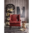 thumbnail image 2 of Pemberly Row Modern Leather Club Chair in Red and Natchez Brown, 2 of 2