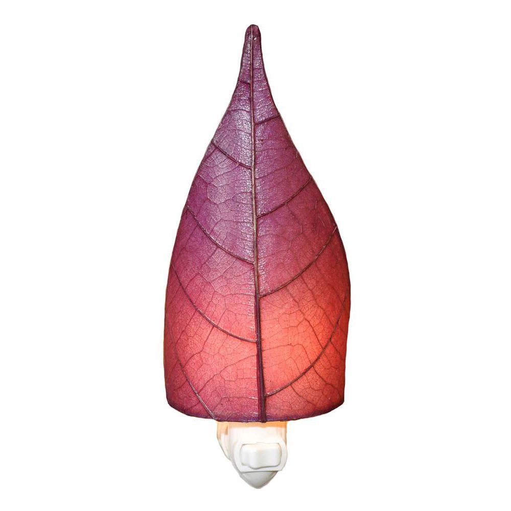 Leaf Night Light in Purple