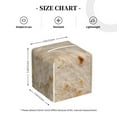 thumbnail image 3 of Kdxio Tortilla Print Tissue Box Cover,Square Decorative PU Leather Facial Paper Case Organizer Holder Dispenser for Bathroom,Night Stands,Desk,Car 5.2''X5.2''X5.2'', 3 of 6