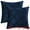 Dark Blue, variant on Unique Bargains 2 Diamond Pinch Pleated Solid Decorative Textured Throw Pillow Covers Orange 18" x 18"