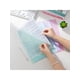 thumbnail image 3 of 10pcs Morandi Color Waterproof Thickened A4 Size Transparent L-Shaped File Folder Insert Pages, Resume Protector, Student Test Paper Bag, Business Con, 3 of 5