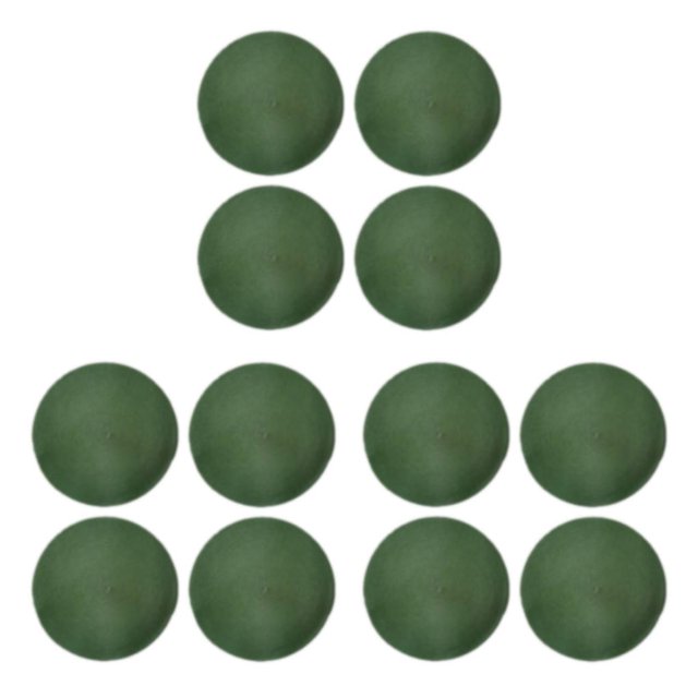 Destyer 4pcs/set Durable Round Place Mats For Dining Stain-Resistant Coasters For Any blackish green 3Set