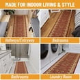 thumbnail image 4 of Ottomanson Extra Long Runner Rug 1'10.5" x 17' – Non-Slip Low Pile Hallway Carpet, Oriental Red, 4 of 7
