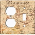 thumbnail image 4 of Metal Light Switch Plate Outlet Cover Music Note Wallpaper Damask MUS001, 4 of 13