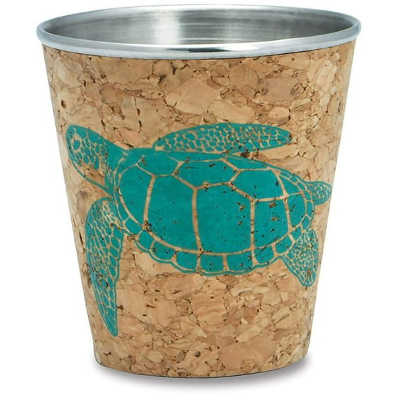 Cape Shore Cork Shot Glass Turtle Ideal for Coffee Espresso Tea Parties Housewarming, 3 OZ
