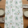 thumbnail image 5 of Table Runners 72 Inches Long Dress Scarves, Daisy Farmhouse Kitchen Table Runner, Coffee Tablerunners, Spring Floral Eucalyptus Leaves Botanical Gray Wood 14x72 Inch, 5 of 9