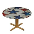 thumbnail image 3 of Elastic Fitted Round Table Covers Tablecloths, Waterproof Outdoor Table Cover for Party, 3 of 8