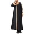thumbnail image 6 of EnJoCho Kids Girl Musli𝗆 Abaya Dress Bell Sleeve Islami𝖼 Kaftan Eid Robe Maxi Musli𝗆 Ramadan Dress 𝖣ubai Arabic Belt Prayer Clothes, 6 of 7
