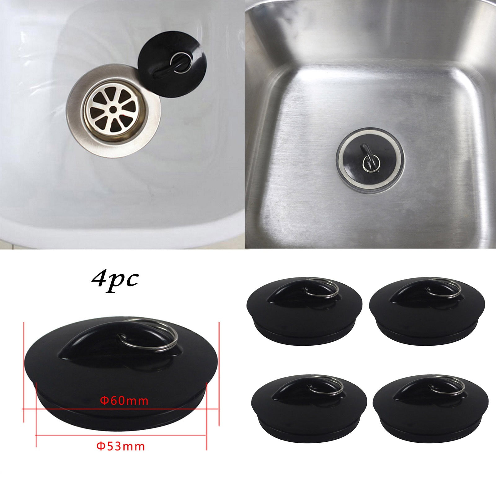 Bathroom Sink Stopper Rubber Plug Standard Laundry Lavatory Walmartcom Walmartcom